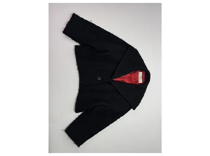 Abrigo trench de lana negra Balenciaga Negro - vista 5