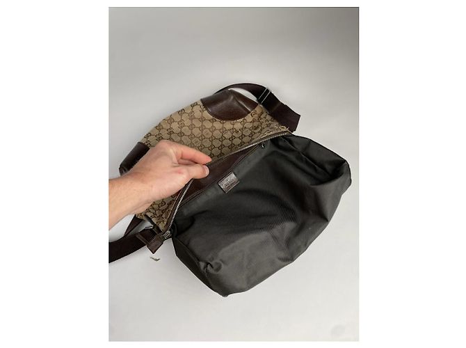 Gucci Jackie Vintage Beiger Lederhandtasche - Ansicht 3