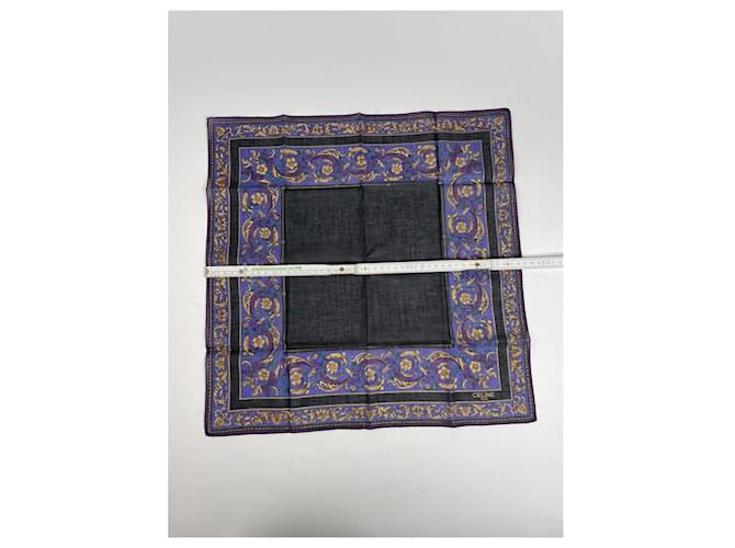 Céline Cachecol de seda roxa Celine Roxo - vista 3