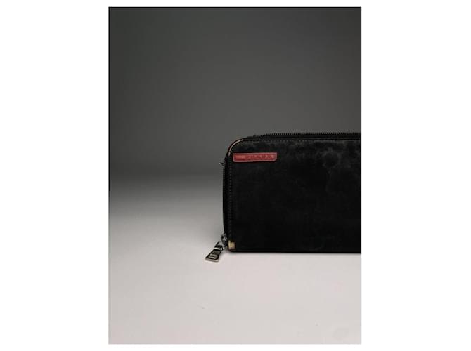 Billetera de algodón negro Prada - vista 3