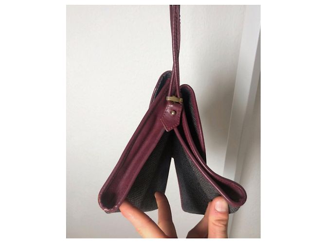 Borsa in pelle grigia Yves Saint Laurent Grigio - vista 5