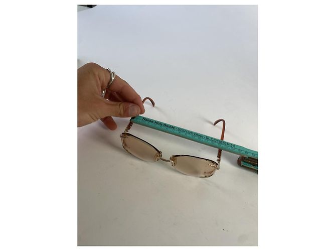 Dior orange Metallsonnenbrille - Ansicht 5