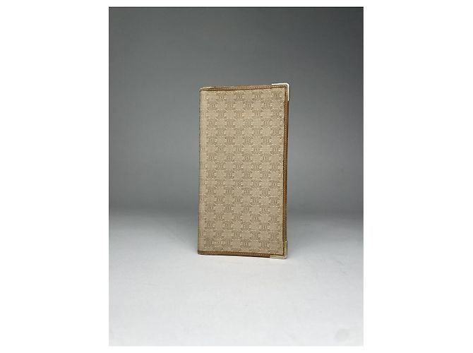 Céline Borsa in pelle beige Celine - vista 3