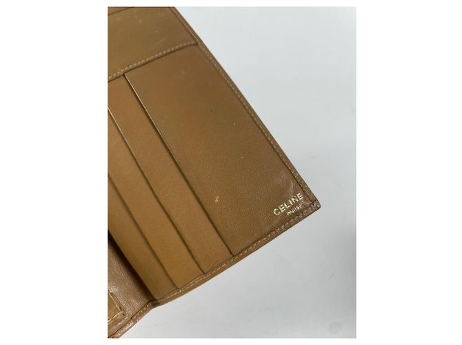 Céline Borsa in pelle beige Celine - vista 5