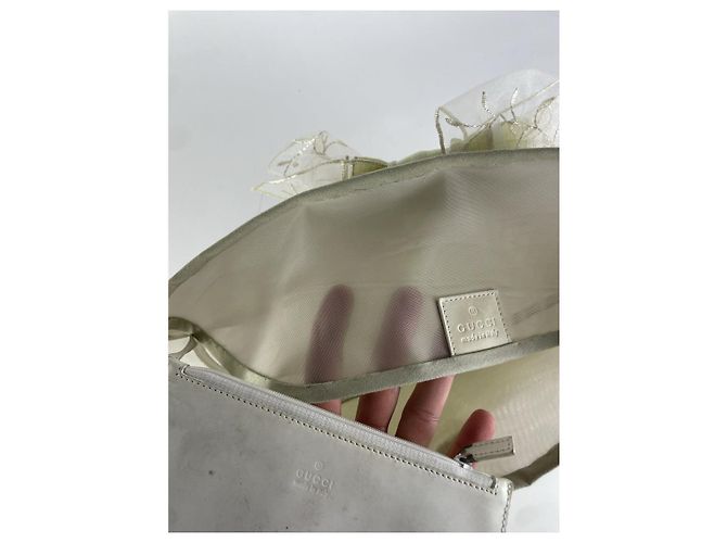 Gucci weiße Lederhandtasche - Ansicht 3