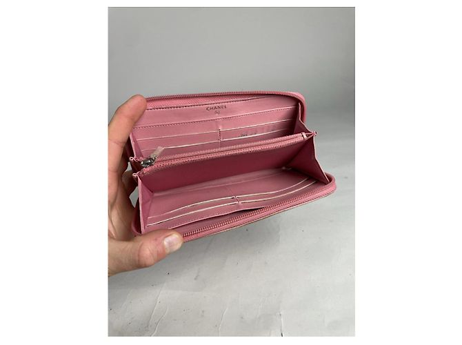 Cartera de cuero rosa Chanel 2.55 - vista 3