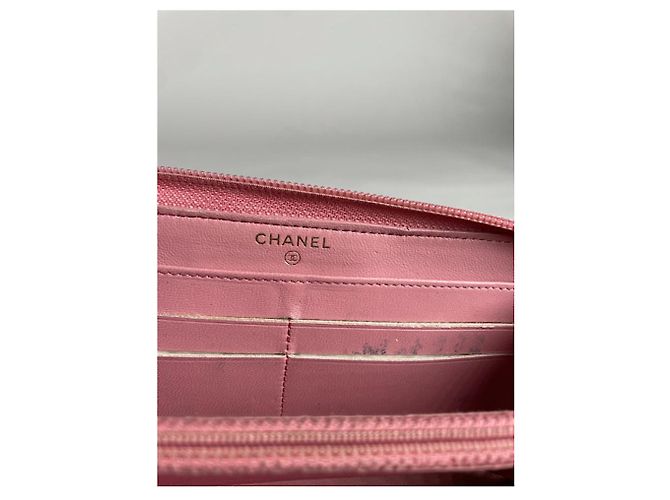 Cartera de cuero rosa Chanel 2.55 - vista 4