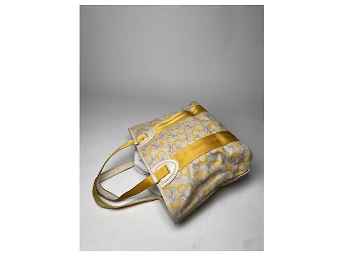 Céline Borsa a secchiello in pelle bianca Celine Bianco - vista 2