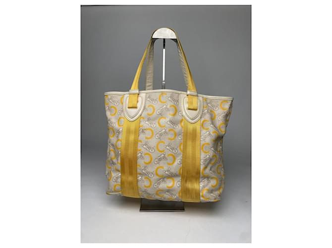 Céline Borsa a secchiello in pelle bianca Celine Bianco - vista 3