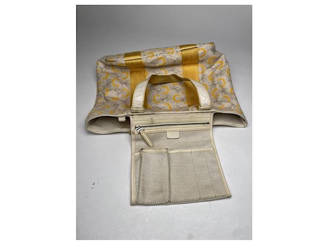 Céline Borsa a secchiello in pelle bianca Celine Bianco - vista 4