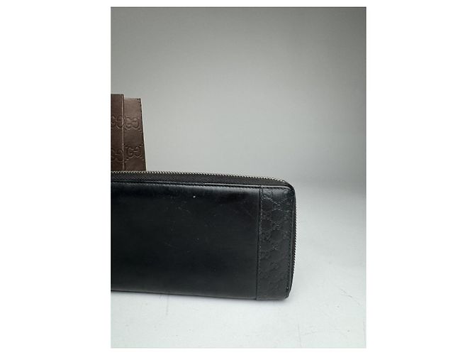 Portafoglio in pelle nera Gucci Continental Nero - vista 4