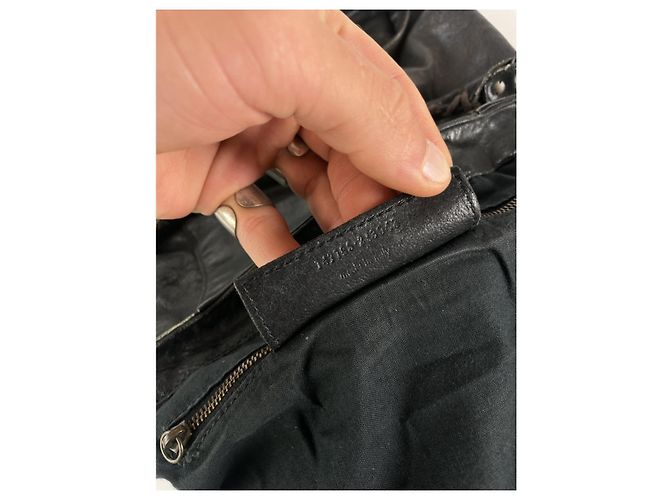 Borsa a mano in pelle nera Balenciaga City Nero - vista 3