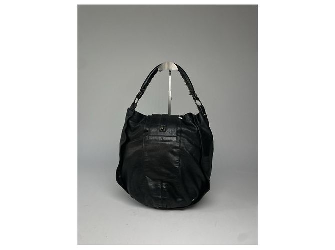 Borsa a mano in pelle nera Balenciaga City Nero - vista 5