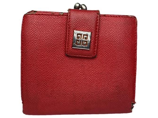 Givenchy rotes Lederportemonnaie - Ansicht 2