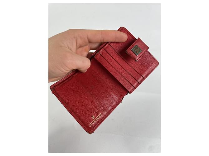 Givenchy rotes Lederportemonnaie - Ansicht 4