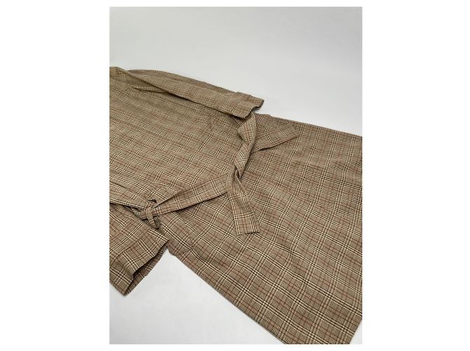 Abrigo trench de algodón beige Marni - vista 4