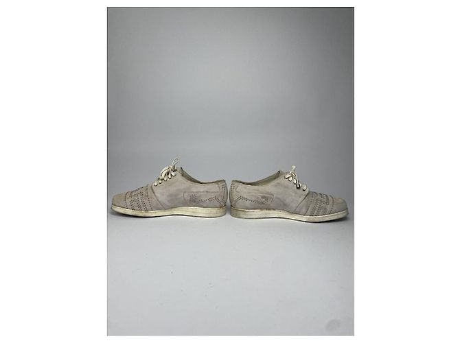 Graue Ledertrainer von Gianni Versace - Ansicht 3