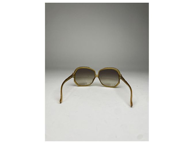 Gafas de sol de plástico amarillo Dior - vista 4