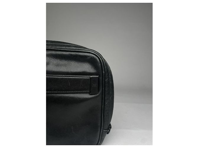 Borsa a mano in pelle nera Issey Miyake Nero - vista 3