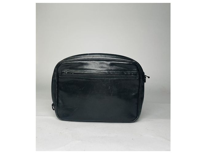 Borsa a mano in pelle nera Issey Miyake Nero - vista 4
