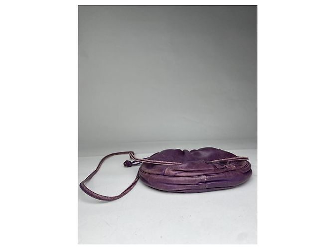 Borsa a mano in pelle viola Flamenco di Loewe Porpora - vista 4