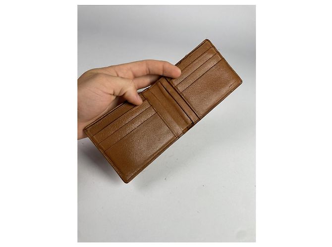 Bulgari Billetera de cuero marrón Bvlgari Castaño - vista 4