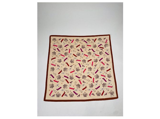 Céline Celine Multicolour Silk Silk Handkerchief Multiple colors - view 2