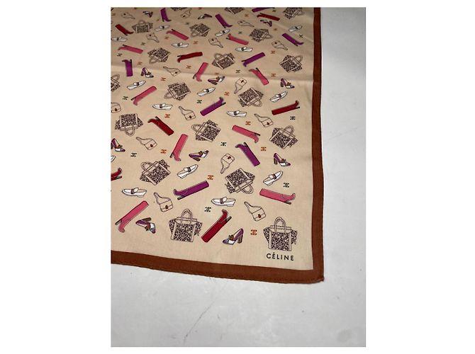 Céline Celine Multicolour Silk Silk Handkerchief Multiple colors - view 3