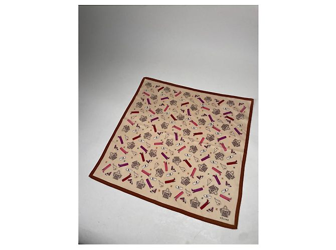 Céline Celine Multicolour Silk Silk Handkerchief Multiple colors - view 4