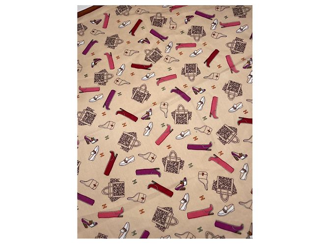 Céline Celine Multicolour Silk Silk Handkerchief Multiple colors - view 5
