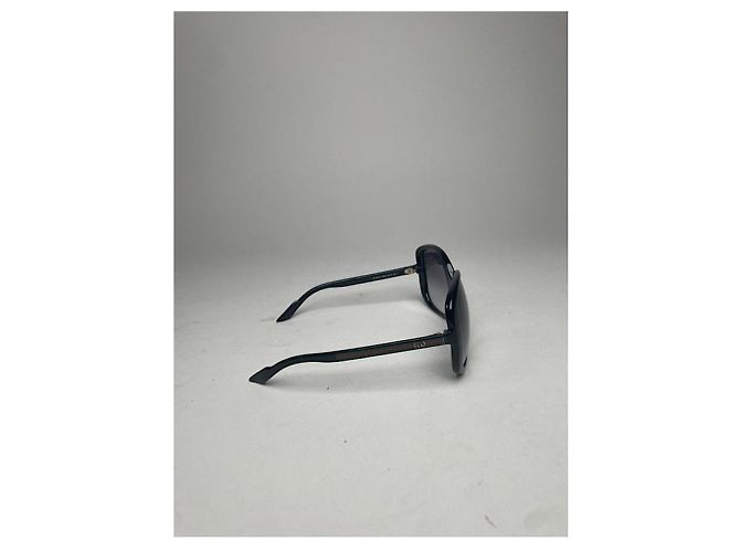 Occhiali da sole in plastica nera Gucci Nero - vista 3