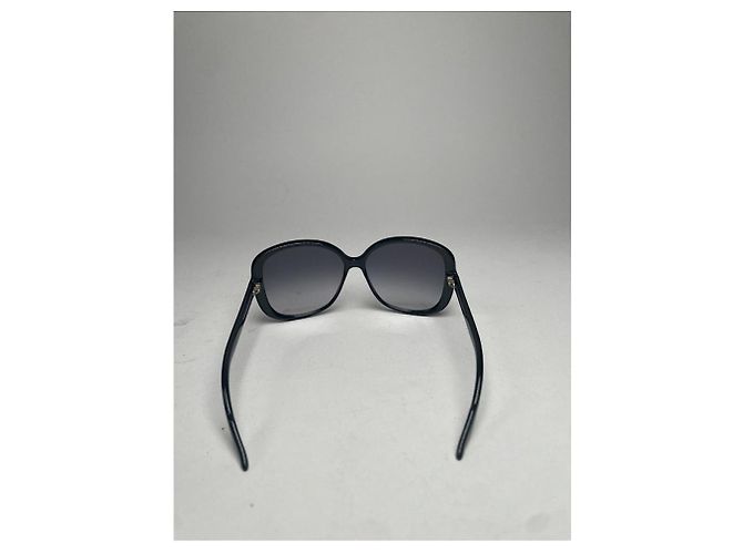 Occhiali da sole in plastica nera Gucci Nero - vista 5