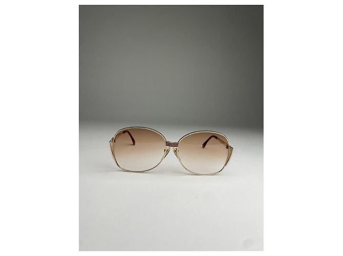Gafas de sol de metal dorado Yves Saint Laurent - vista 2