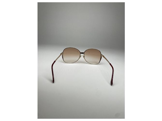 Gafas de sol de metal dorado Yves Saint Laurent - vista 4