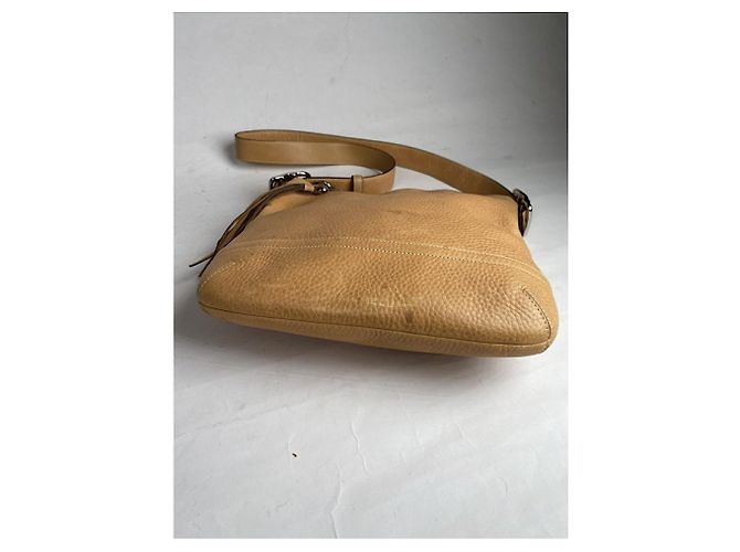 Borsa a mano in pelle marrone Sufflette Signature di Coach - vista 4
