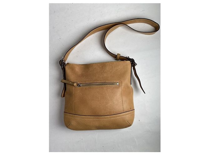 Borsa a mano in pelle marrone Sufflette Signature di Coach - vista 5