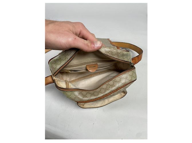 Céline Celine Tabou Beiger Lederhandtasche - Ansicht 3