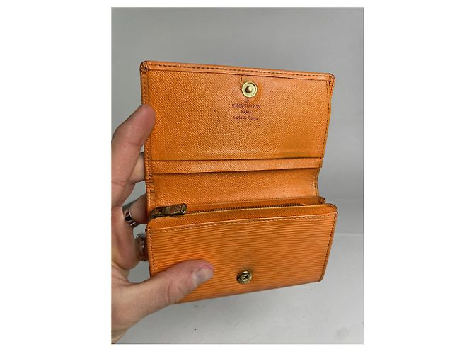 Louis Vuitton Twist orange Leder Geldbörse - Ansicht 3
