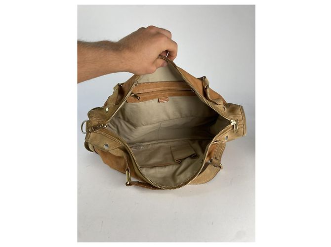 Céline Borsa da viaggio in pelle marrone Celine - vista 2