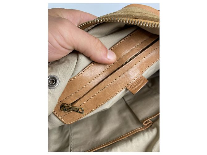 Céline Borsa da viaggio in pelle marrone Celine - vista 4