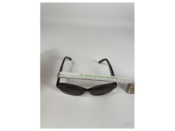 Gafas de sol de plástico marrón Salvatore Ferragamo Castaño - vista 5