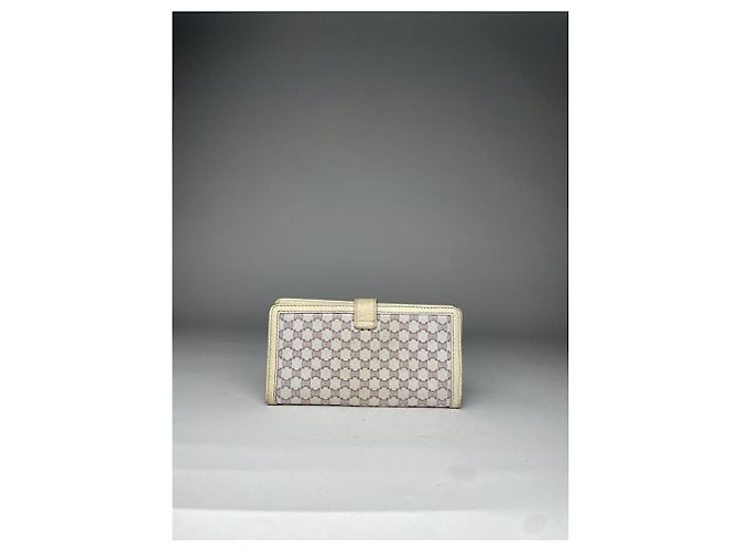 Céline Portafoglio in pelle bianca Celine Triomphe Bianco - vista 2