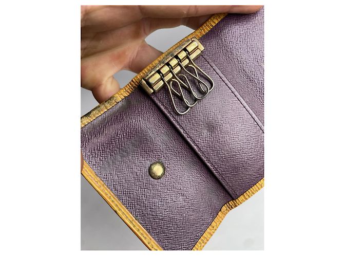 Borsa in pelle gialla Louis Vuitton Lockme Giallo - vista 5