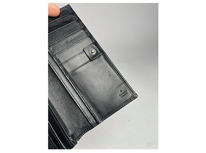 Cartera de cuero negro Gucci Horsebit 1955 - vista 4