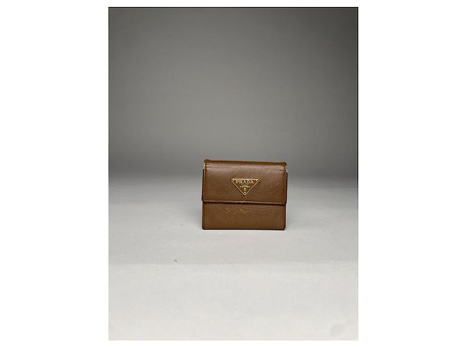 Borsa in pelle marrone Prada - vista 2