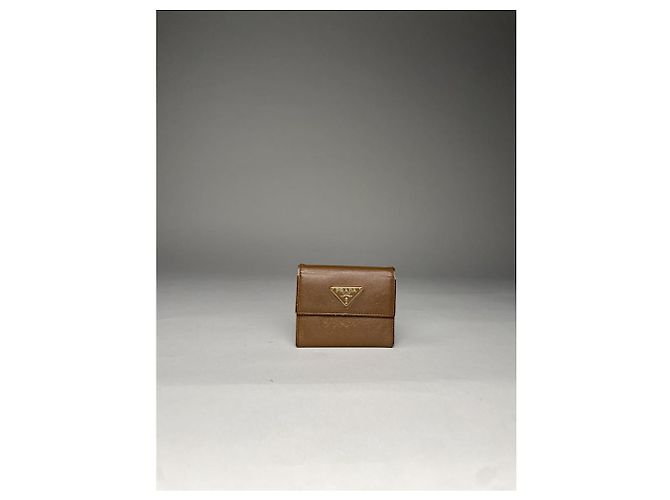 Borsa in pelle marrone Prada - vista 4