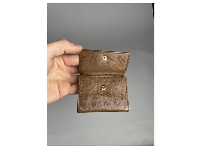 Borsa in pelle marrone Prada - vista 5