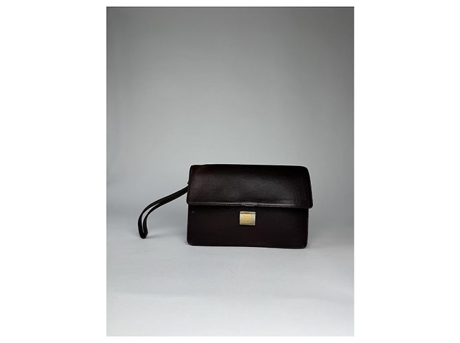 Clutch in pelle viola Louis Vuitton Sénateur Porpora - vista 2