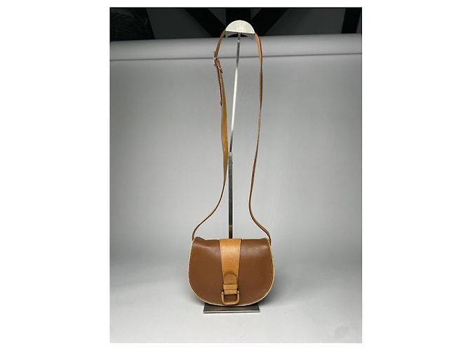 Courreges Borsa in pelle marrone Courrèges - vista 5