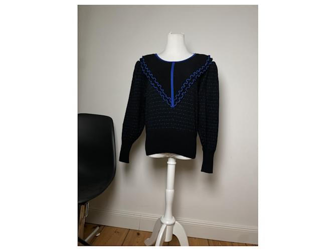 Yves Saint Laurent Schwarze Wollstrickware - Ansicht 2